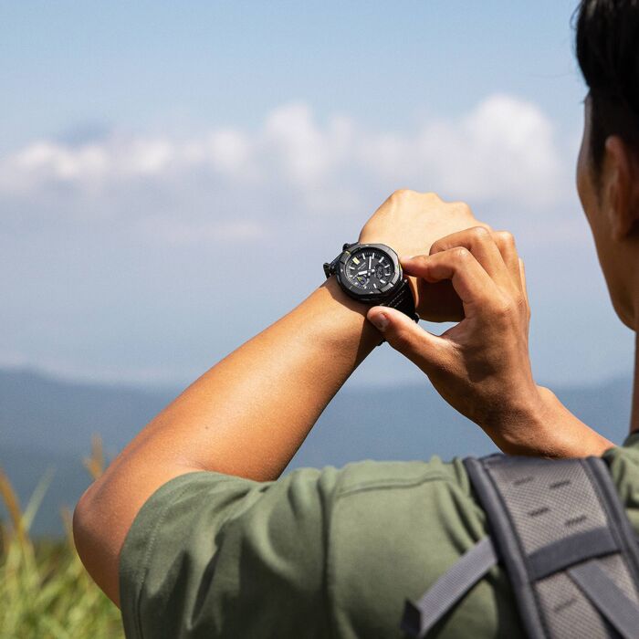 Casio ProTrek Hiker Line Bluetooth 46mm Bungee Cord Solar Watch