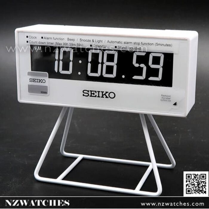 BUY Seiko Countdown Style Sports Timing Alarm Clock QHL069W - Buy Watches  Online | SEIKO NZ Watches