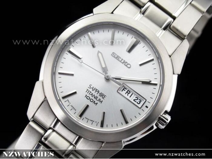 BUY Seiko Quartz Titanium Sapphire Crystal Analog Mens Watch