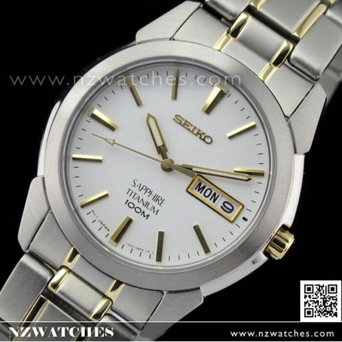 BUY Seiko Titanium Sapphire 100M Two Tones Mens Watch SGG733P1 - Buy  Watches Online | SEIKO NZ Watches