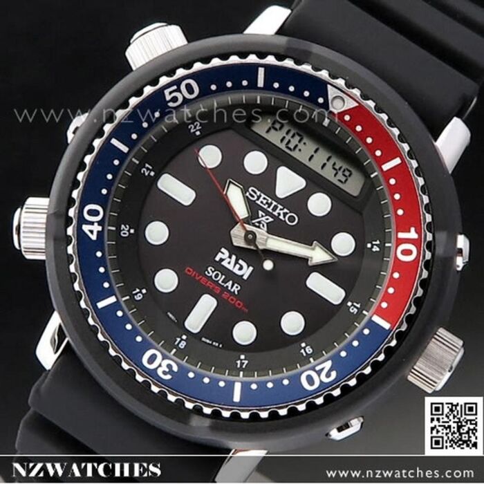 BUY Seiko Prospex Padi Arnie Solar Analog Digital 200M Diver Watch SNJ027P1  | SEIKO Watches Online - NZ Watches