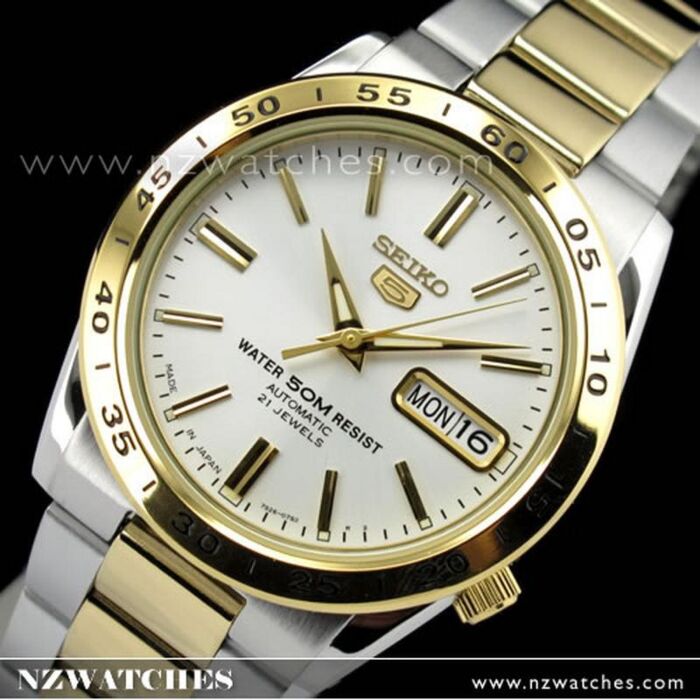 BUY Seiko 5 Two Tone White Face Day Date Mens Watch SNKE04J1 SNKE04 - Buy  Watches Online | SEIKO NZ Watches