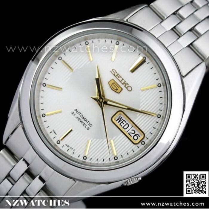 BUY SEIKO 5 Automatic White Gold Mens Watch See-thru Back SNKL17K1, SNKL17  - Buy Watches Online | SEIKO NZ Watches