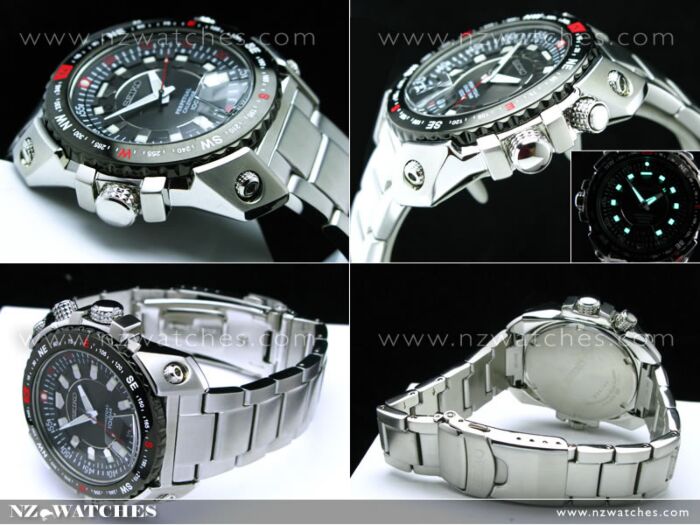 BUY Seiko Men Perpetual Atlas TiCn Bezel Watch SNQ039P1