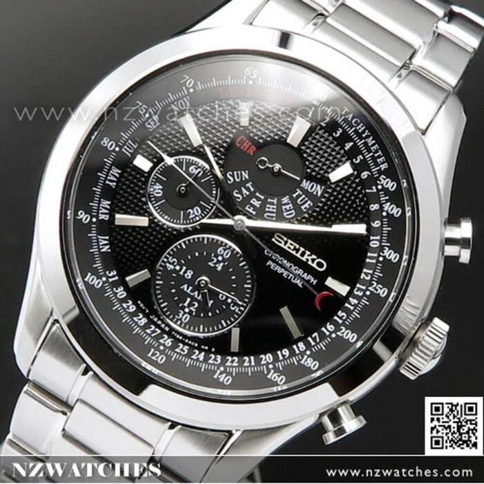 BUY Seiko Chronograph Perpetual Alarm Mens Watch SPC127P1, SPC127 - Buy ...