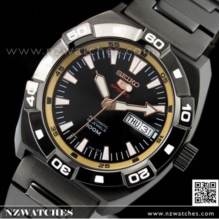 BUY Seiko 5 Automatic Gold Black Mens Sports Watch SRP287K1 SRP287 - Buy  Watches Online | SEIKO NZ Watches