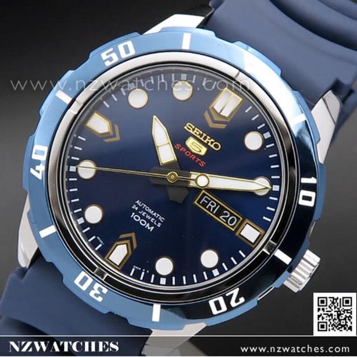 BUY Seiko 5 Blue Automatic 24 Jewels 100M Sport Watch SRP677K2, SRP677 -  Buy Watches Online | SEIKO NZ Watches