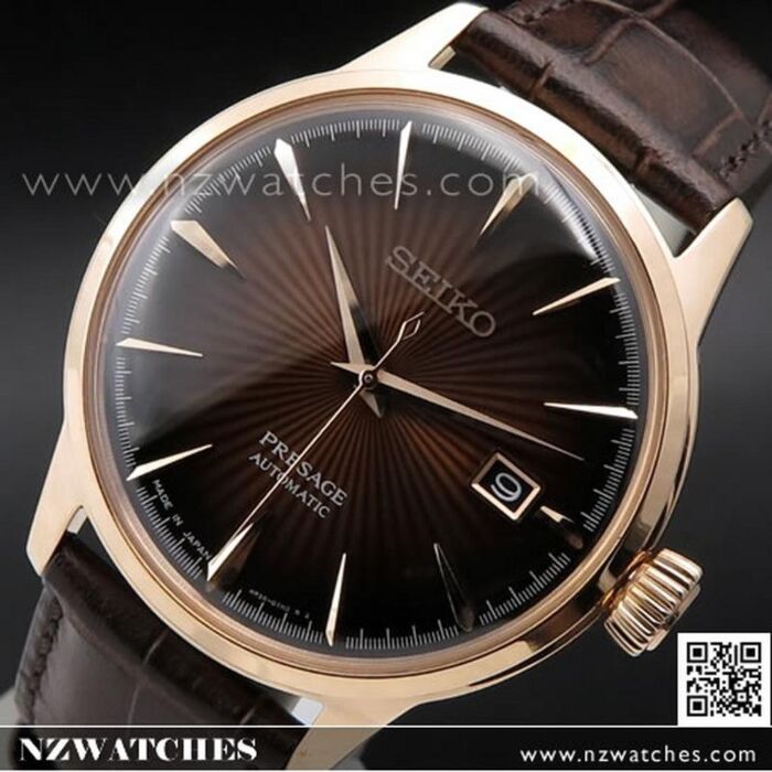 Seiko Presage Cocktail Automatic Gold Brown Watch SRPB46J1, SRPB46 |  