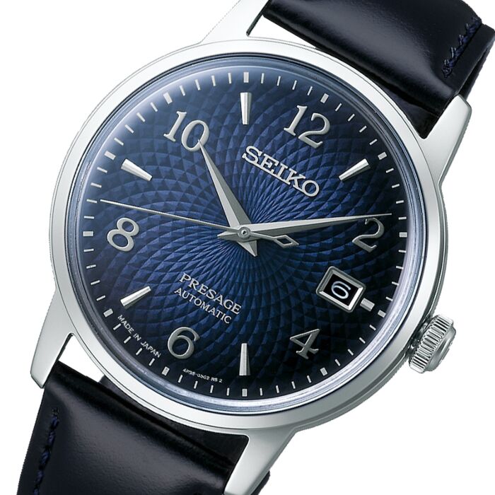 BUY Seiko Presage Cocktail Time Manhattan Blue Automatic Watch SRPE43J1 |  SEIKO Watches Online - NZ Watches