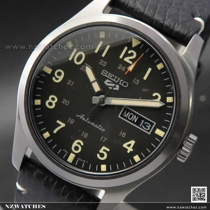 BUY Seiko 5 Sports All Black Leather Automatic Watch SRPG41K1 - Buy Watches  Online | SEIKO NZ Watches