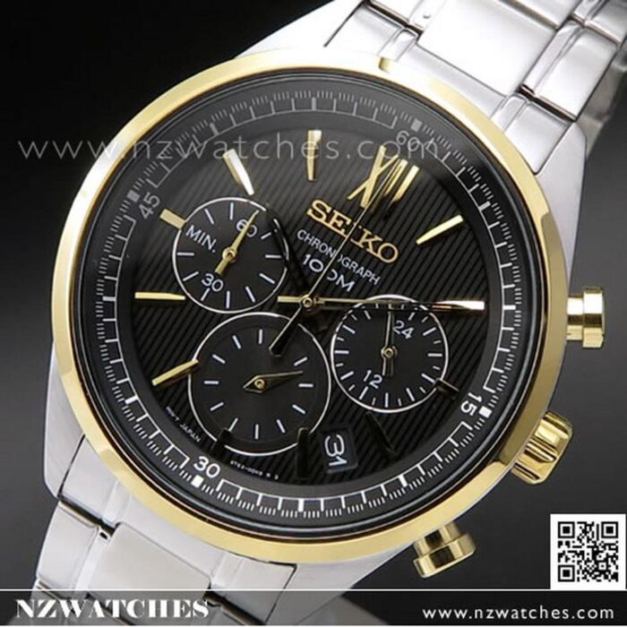 Seiko chronograph 100m mens store watches