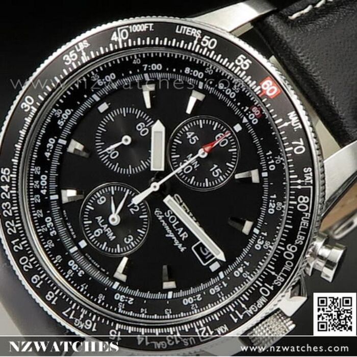 BUY Seiko Flightmaster Solar Chronograph Pilot Watch SSC009P3 SSC009 Buy Watches Online SEIKO NZ Watches