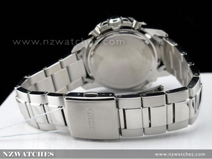 BUY Seiko Solar Alarm Chronograph Black Mens Sport Watch SSC075P1 SSC075 Buy Watches Online SEIKO NZ Watches