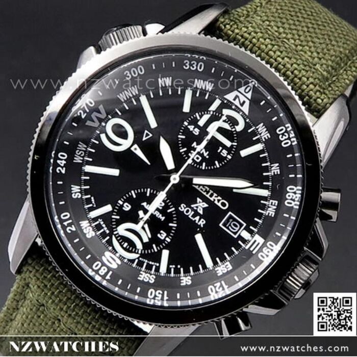 Seiko solar on sale military watch