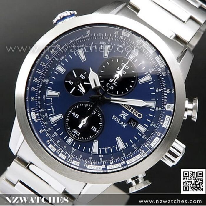 BUY Seiko Prospex Sky Chronograph Solar Pilots Watch SSC347P1, SSC347 - Buy  Watches Online | SEIKO NZ Watches