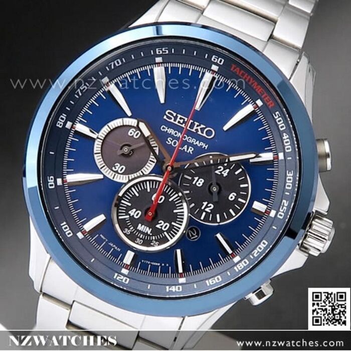 Seiko solar online chronograph tachymeter