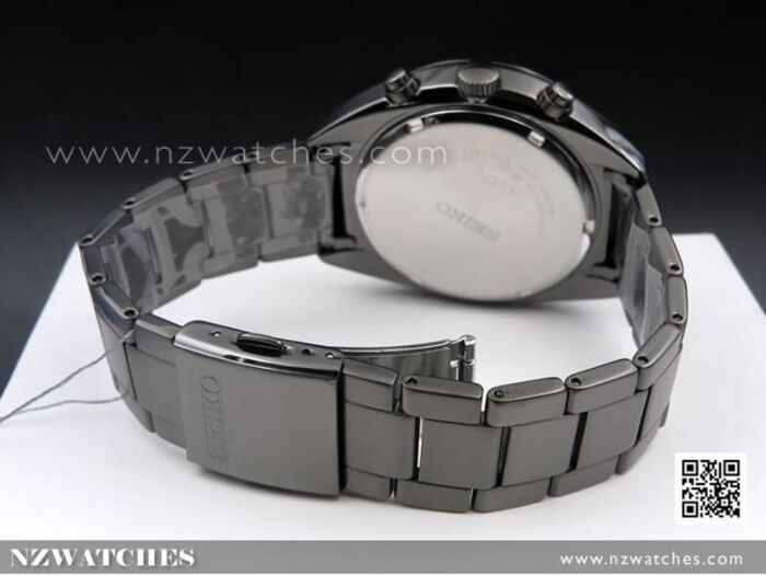 Seiko Solar Chronograph Tachymeter All Black Mens Watch SSC623P1 SSC623 NZwatches