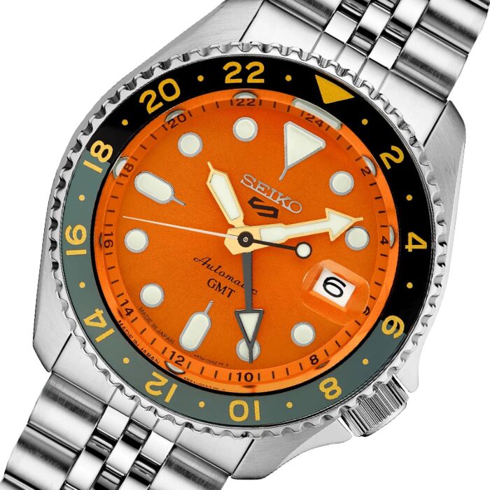 BUY Seiko 5 Sports GMT Automatic Mikan Orange Dial Watch SSK005K1 | SEIKO  Watches Online - NZ Watches