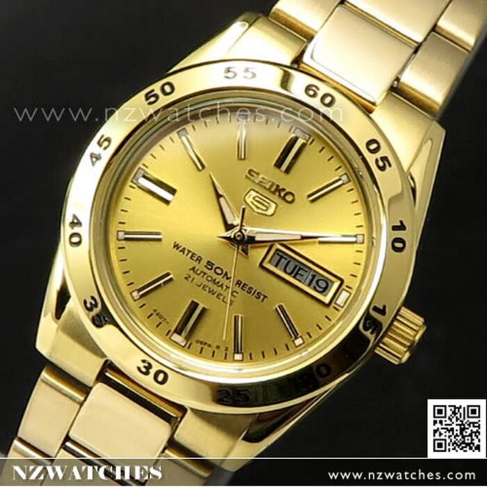 BUY Seiko 5 Sports Gold Tone Automatic Ladies Watch SYMG44K1, SYMG44 ...