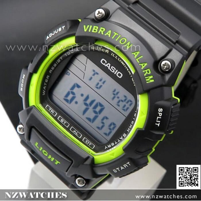 BUY Casio Vibration Alarm 100M Digital Watch W-736H-3AV, W736H