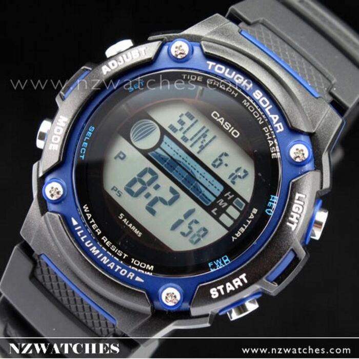 BUY Casio Solar Tide Graph Moon phase World time W S210H 1AV
