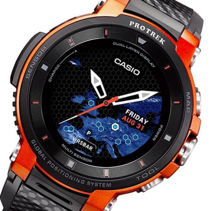 BUY Casio ProTrek GPS Dual layer display Smart Watch WSD-F30-RG Buy  Watches Online CASIO NZ Watches