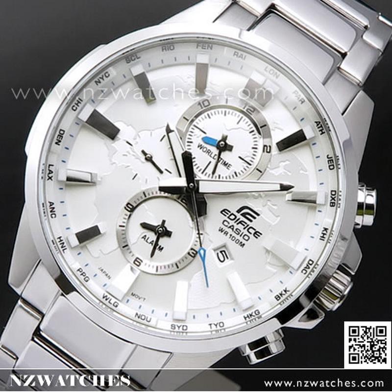 casio edifice white dial