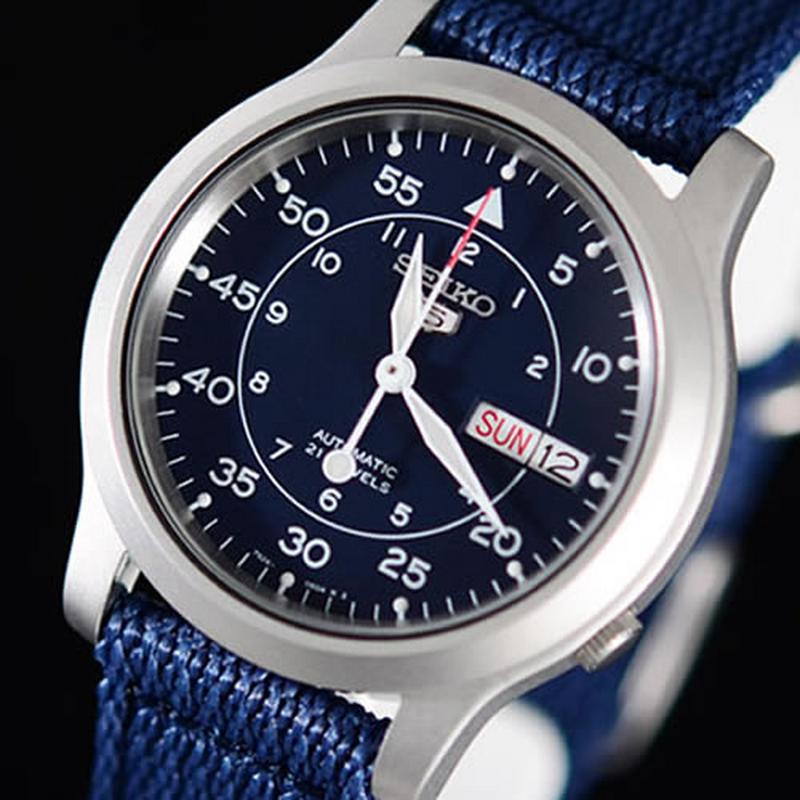 seiko 5 military blue